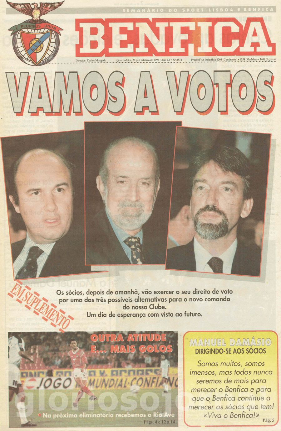 jornal o benfica 2872 1997-10-29